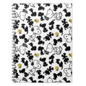 Erdnüsse | Snoopy & Woodstock-Schattenmuster Notizblock (Vorderseite)