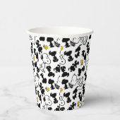 Erdnüsse | Snoopy & Woodstock-Schattenmuster Pappbecher (Rechts)