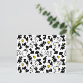 Erdnüsse | Snoopy & Woodstock-Schattenmuster Postkarte (Stehend Vorderseite)