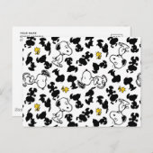 Erdnüsse | Snoopy & Woodstock-Schattenmuster Postkarte (Vorne/Hinten)