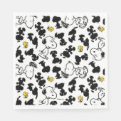 Erdnüsse | Snoopy & Woodstock-Schattenmuster Serviette (Vorderseite)