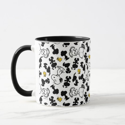 Erdnüsse | Snoopy & Woodstock-Schattenmuster Tasse (Links)