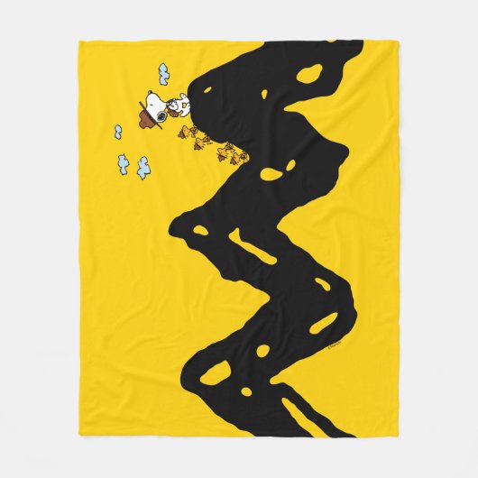 Erdnüsse | Snoopy & Woodstock Scout Truppenwanderu Fleecedecke (Vorderseite)