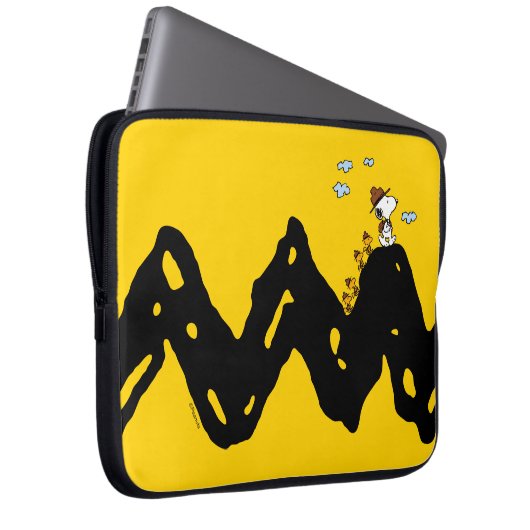 Erdnüsse | Snoopy & Woodstock Scout Truppenwanderu Laptopschutzhülle (Vorne Rechts)