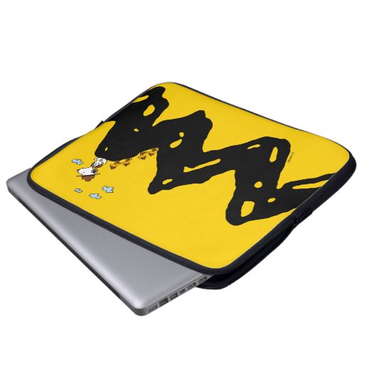 Erdnüsse | Snoopy & Woodstock Scout Truppenwanderu Laptopschutzhülle (Vorne Knopf)