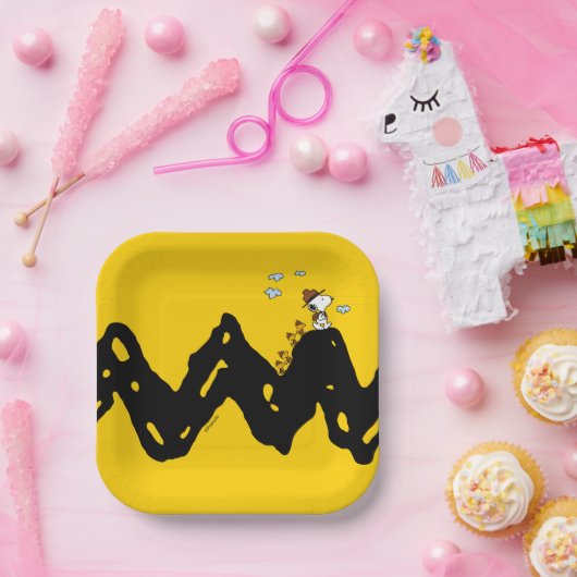 Erdnüsse | Snoopy & Woodstock Scout Truppenwanderu Pappteller (Party)