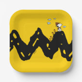 Erdnüsse | Snoopy & Woodstock Scout Truppenwanderu Pappteller (Vorderseite)