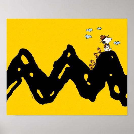 Erdnüsse | Snoopy & Woodstock Scout Truppenwanderu Poster (Vorne)