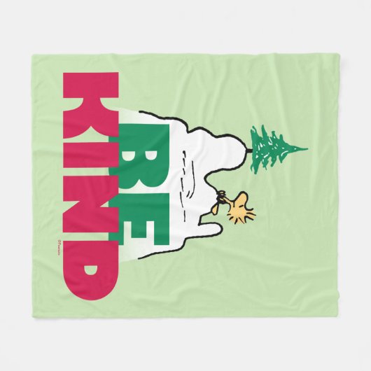 Erdnüsse | Snoopy & Woodstock sind gut Fleecedecke (Vorderseite (Horizontal))