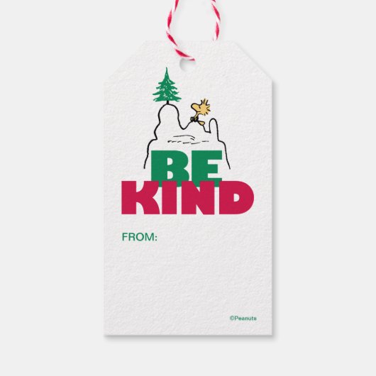 Erdnüsse | Snoopy & Woodstock sind gut Geschenkanhänger (Rückseite)