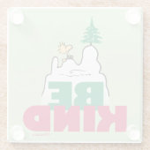 Erdnüsse | Snoopy & Woodstock sind gut Glasuntersetzer (Rückseite)