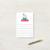 Erdnüsse | Snoopy & Woodstock sind gut Post-it Klebezettel (Auf Schreibtisch)