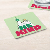 Erdnüsse | Snoopy & Woodstock sind gut Rechteckiger Pappuntersetzer (angewinkelt)