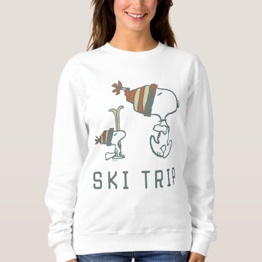 Erdnüsse | Snoopy & Woodstock Ski Trip 2 Sweatshirt (Vorderseite)