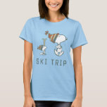 Erdnüsse | Snoopy & Woodstock Ski Trip 2 T-Shirt<br><div class="desc">Karo dieses lustige Design aus Erdnüssen mit Snoopy und Woodstock.</div>
