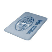 Erdnüsse | Snoopy & Woodstock Skifahren Badematte (Schrägansicht)