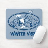 Erdnüsse | Snoopy & Woodstock Skifahren Mousepad (Mit Mouse)