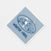 Erdnüsse | Snoopy & Woodstock Skifahren Serviette (Ecke)