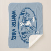 Erdnüsse | Snoopy & Woodstock Skifahren Sherpadecke (Vorderseite)