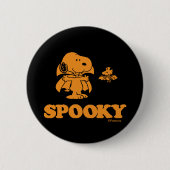 Erdnüsse | Snoopy & Woodstock Spooky Button (Vorderseite)