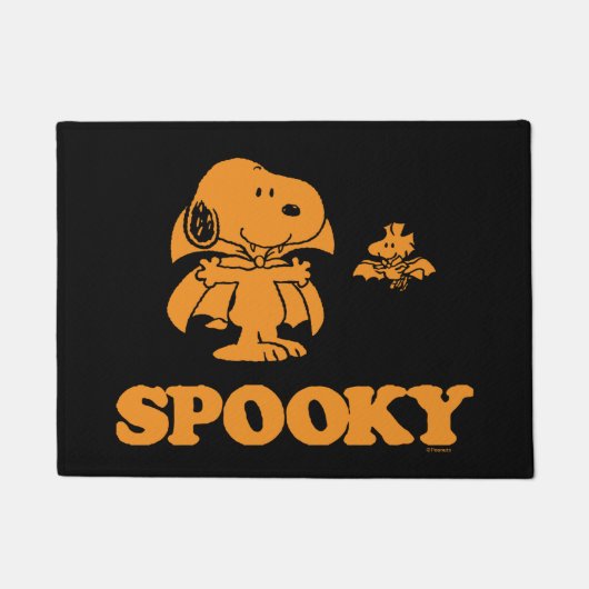 Erdnüsse | Snoopy & Woodstock Spooky Fußmatte (Vorderseite)