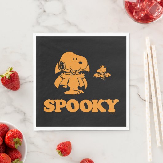 Erdnüsse | Snoopy & Woodstock Spooky Serviette (Beispiel)