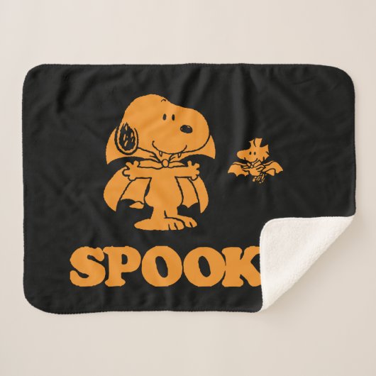 Erdnüsse | Snoopy & Woodstock Spooky Sherpadecke (Vorderseite (Horizontal))