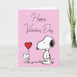 Erdnüsse   Snoopy & Woodstock Valentinstag Feiertagskarte