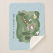 Erdnüsse | Snoopy & Woodstock Wandern Sherpadecke (Vorderseite)