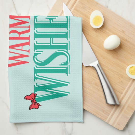 Erdnüsse | Snoopy & Woodstock Warme Wünsche Geschirrtuch (Viertel Falte)