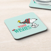 Erdnüsse | Snoopy & Woodstock Warme Wünsche Getränkeuntersetzer (Linke Seite)