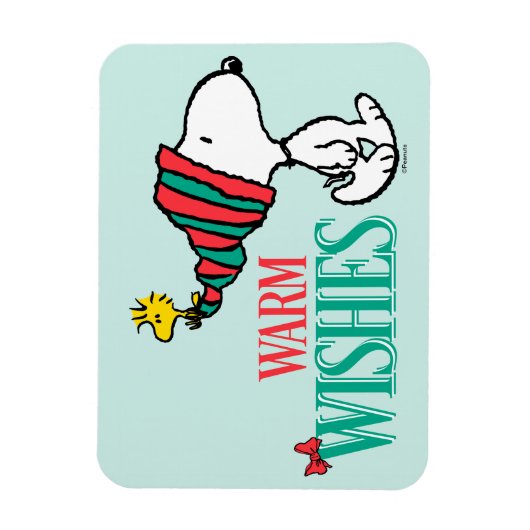 Erdnüsse | Snoopy & Woodstock Warme Wünsche Magnet (Vertikal)