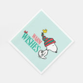 Erdnüsse | Snoopy & Woodstock Warme Wünsche Serviette (Ecke)