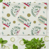 Erdnüsse | Snoopy & Woodstock Warmes Kakaomuster Geschirrtuch (Gefaltet)