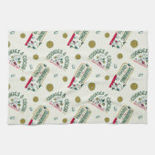 Erdnüsse | Snoopy & Woodstock Warmes Kakaomuster Geschirrtuch (Horizontal)