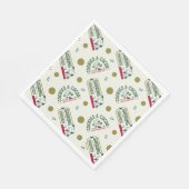 Erdnüsse | Snoopy & Woodstock Warmes Kakaomuster Serviette (Ecke)