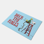 Erdnüsse | Snoopy & Woodstock Weihnachtsbaum Fußmatte (Schrägansicht)