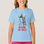 Erdnüsse | Snoopy & Woodstock Weihnachtsbaum T-Shirt (Vorderseite)