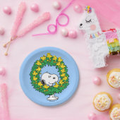 Erdnüsse | Snoopy & Woodstock Weihnachtskranz Pappteller (Party)