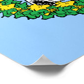 Erdnüsse | Snoopy & Woodstock Weihnachtskranz Poster (Ecke)