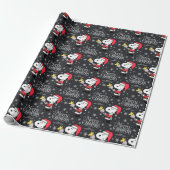 Erdnüsse | Snoopy & Woodstock Weihnachtsmann Geschenkpapier (Ungerollt)