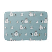 Erdnüsse | Snoopy & Woodstock Winter Break Pattern Badematte (Vorderseite)
