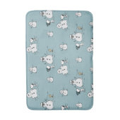 Erdnüsse | Snoopy & Woodstock Winter Break Pattern Badematte (Vorderseite Vertikal)