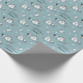 Erdnüsse | Snoopy & Woodstock Winter Break Pattern Geschenkpapier (Ecke)