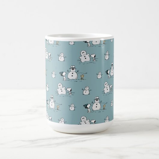 Erdnüsse | Snoopy & Woodstock Winter Break Pattern Kaffeetasse (Mittel)