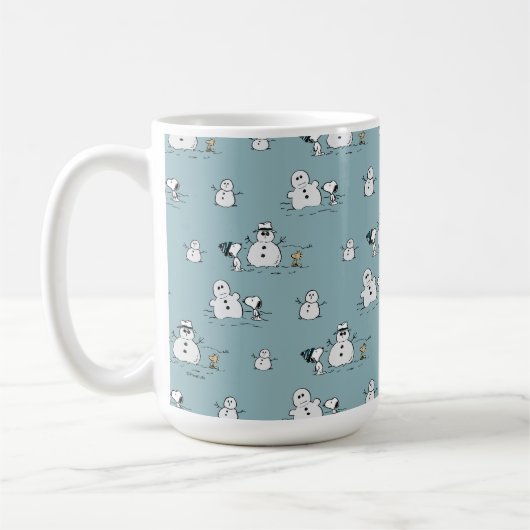 Erdnüsse | Snoopy & Woodstock Winter Break Pattern Kaffeetasse (Links)