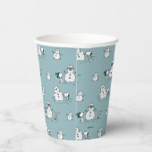 Erdnüsse | Snoopy & Woodstock Winter Break Pattern Pappbecher (Rechts)