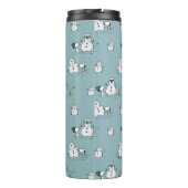 Erdnüsse | Snoopy & Woodstock Winter Break Pattern Thermosbecher (Rückseite)
