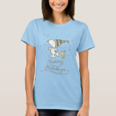 Erdnüsse | Snoopy & Woodstock Winter Skaten T-Shirt (Vorderseite)