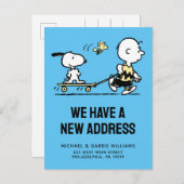 Erdnüsse | Snoopy & Woodstock | Wir haben uns bewe Postkarte (Vorne/Hinten)